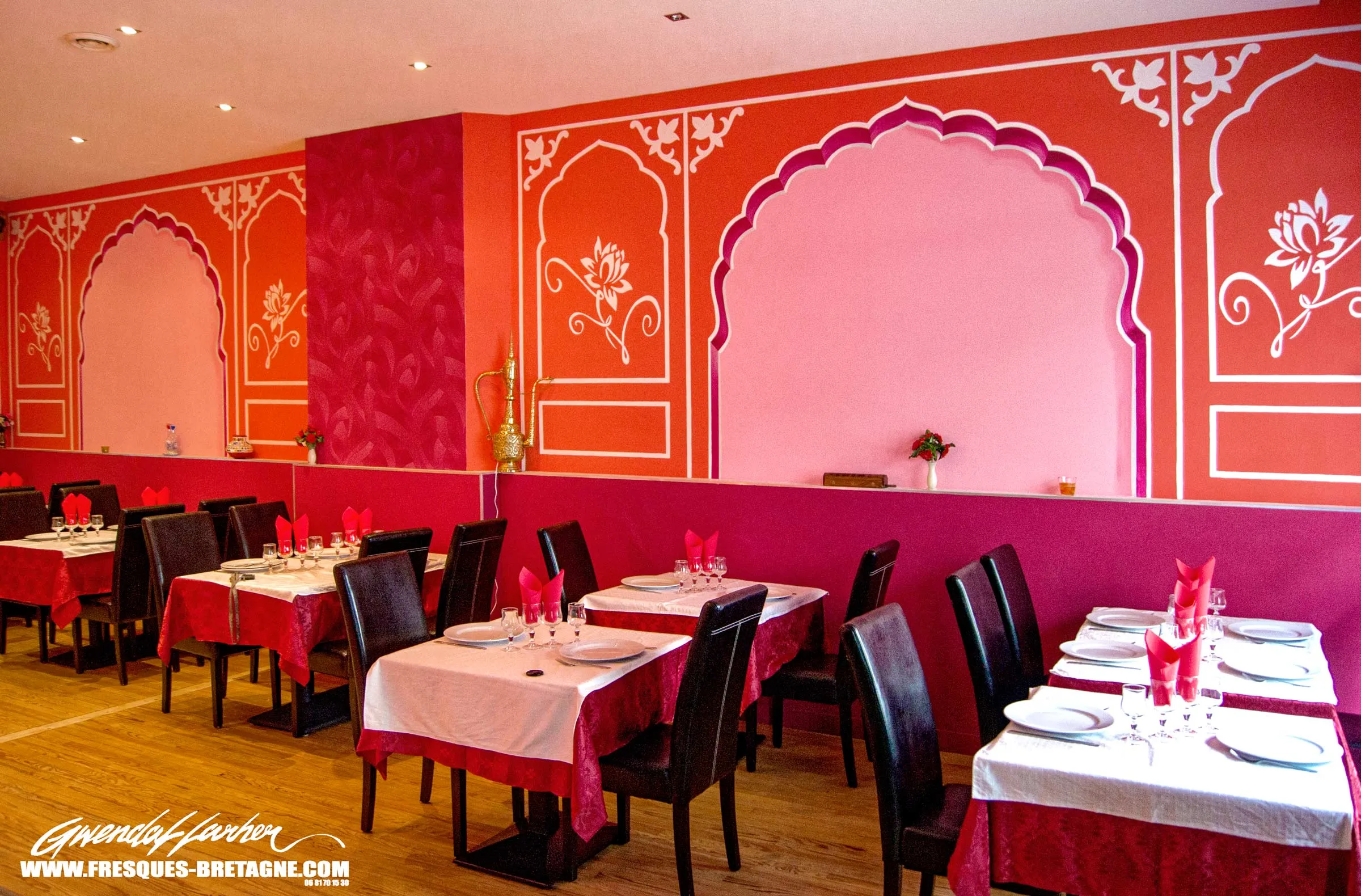 Décoration de façade en trompe-l'œil pour restaurant de cuisine asiatique à Brest